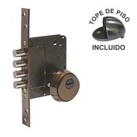 Cerradura Auxiliar Alta Seguridad Antipalanca 701 Anticada+Tope