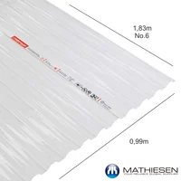 Teja Greca Cristal N6 1.83X0.99 cm 0.5 mm Policarbonato