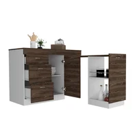 Mueble Inferior Cocina Grecia Rta Blanco Coñac