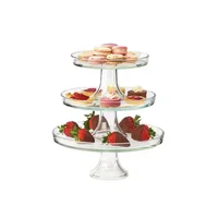 Fuente de Servir 3 Bandeja con Base 22/27/32 Set X 2 Unidades
