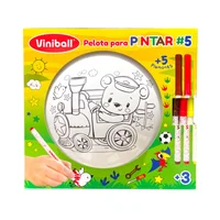 Pelota para Pintar Viniball Oso Tren