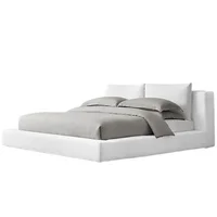 Combo Cama Astoria con Colchón 1 Pillow 26 cm + Sabanas 120x140x190 Blanco