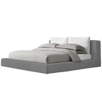 Combo Cama Astoria con Colchón 1 Pillow 26 cm + Sabanas 120x140x190 Gris