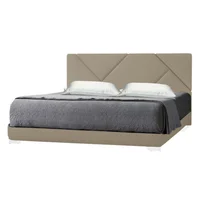 Combo Cama Hampton con Colchón 1 Pillow 26 cm + Sabanas 130x120x190 Taupe