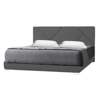 Combo Cama Hampton con Colchón 1 Pillow 26 cm + Sabanas 130x120x190 Grsi Plata