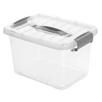 Caja Organizadora Plástica con Tapa 5.5 Litros Gris