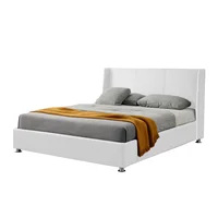 Combo Cama Mousai con Colchón 1 Pillow 26 cm + Sabanas 120x140x190 Blanco