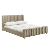 Combo Cama Vitale con Colchón 1 Pillow 26 cm + Sabanas 110x120x190 Taupe