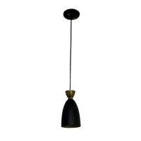 Lámpara Colgante Balita 1 Luz E27 Negro Producto Certificado