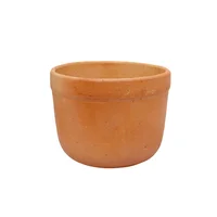 Matera Arcilla Redonda Bola Cinturón 50x36x50cm Terracota