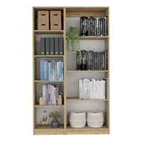 Combo Home Eco Macadamia y Blanco 2 Bibliotecas