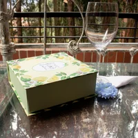 Servilletero Cuadrado Tamano 18X18X6 Cm Limones