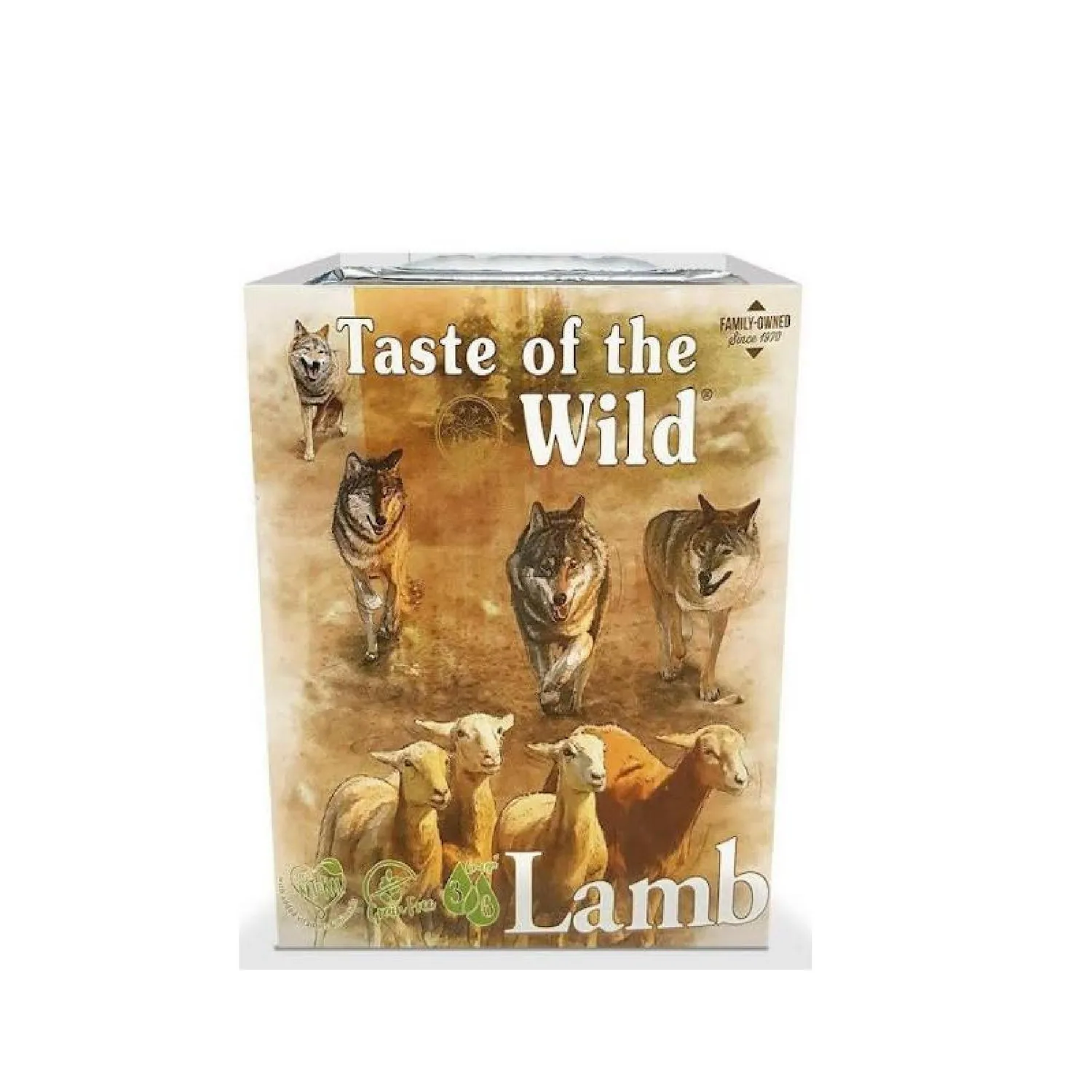 Comida Húmeda En Bandeja Para Perro Taste Of The Wild Lamb 390gr