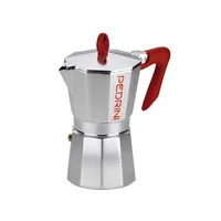 Cafetera de 3 Tazas Moka Aluminio Abrillantada Set X 10 Unidades