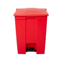 Contenedor De Pedal 68 Litros Rojo