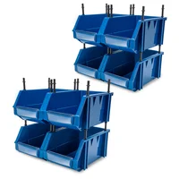 8 Modulares Abiertos Organizadores Plásticos de Inventarios 20kg