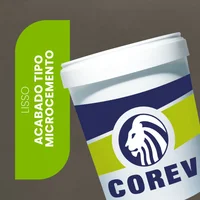 Pintura texturizada para muros Tipo Microcemento cafeLisso Corev Cuñete