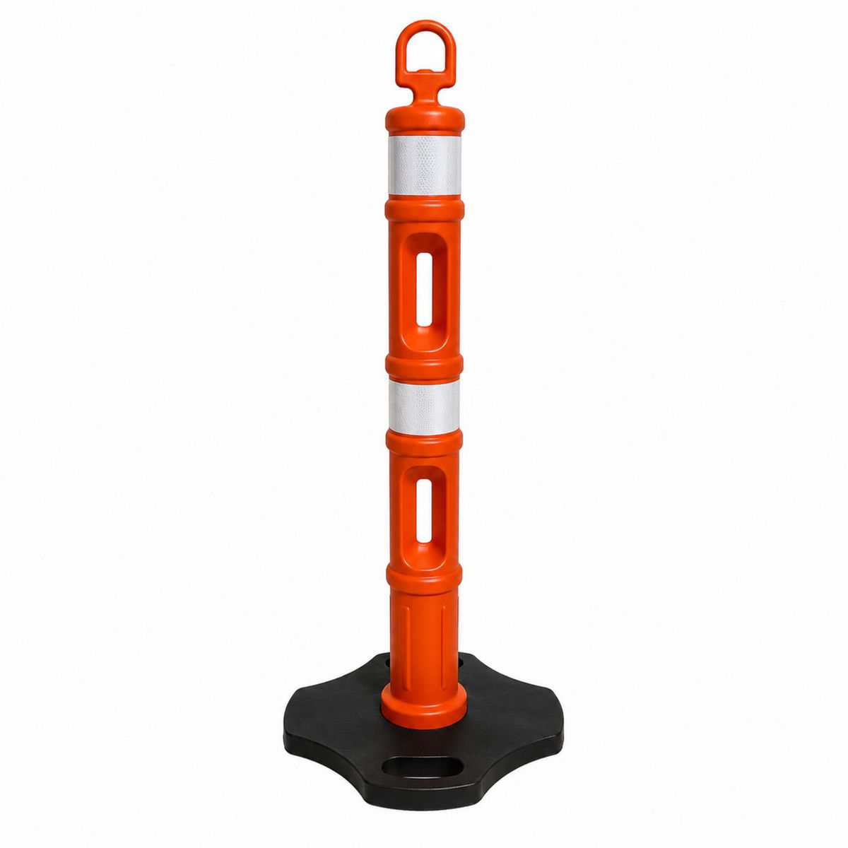 BAUKER - Señalizador Trafico 1.4 m Base Caucho