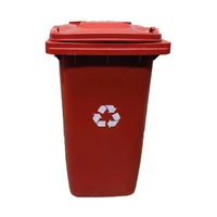 Contenedor de Basura Rojo de 240 Litros