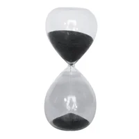 Reloj Arena Vidrio 8X20 Cm Negro Cronos