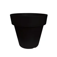 Matera Cónica Con Borde 49 cm Negro