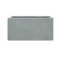 Jardinera En Cemento Lisa 100 Cm Gris