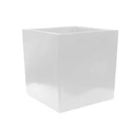 Matera Cubo Liso 48 cm Blanco