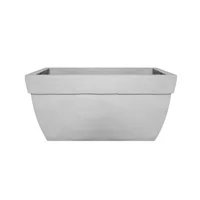 Jardinera En Cemento Con Borde 79 Cm Gris