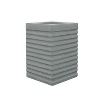 Matera En Cemento Columna Lisa 60 Cm Gris