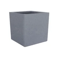 Matera Cubo Liso 48 cm Gris Piedra