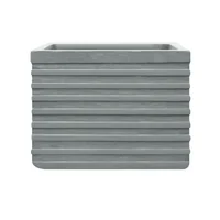 Jardinera En Cemento Acanalada 60 Cm Gris