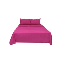 Sábana Sencilla Natural Hometex Fucsia Hometex