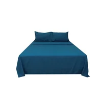 Sábana Sencilla Natural Hometex Azul Petróleo Hometex