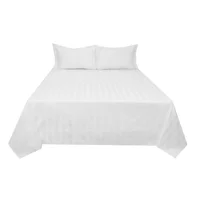Sábanas Queen 100% Algodón Hometex De 400 Hilos Hometex
