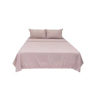 Sábana Queen Natural Hometex Palo De Rosa Hometex