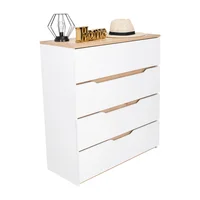 Rta Design Cómoda Z 80 Bicolor 4 cajones 89x80 Rta Blanco Duna