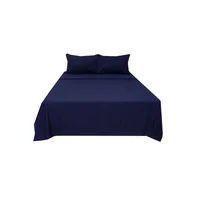 Sábana Queen Natural Hometex Azul Zafiro Hometex