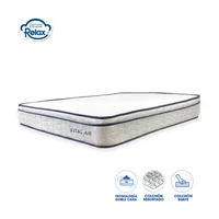 Colchón Resortado Vital Air Doble 140x190x22cm Set X 4 Unidades