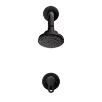 Grifería Ducha Monocontrol Aluvia Mateblack Corona
