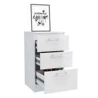 Gabinete 3 Cajones 90 x 50 Rta Design Blanco