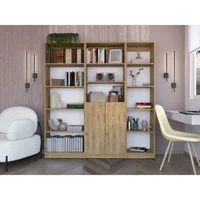 Combo Home Eco 180cm Macadamia Tres Bibliotecas