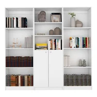 Combo Home 180x62x29cm Blanco Tres Bibliotecas