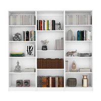 Combo Home 180x62x29cm Blanco Tres Bibliotecas