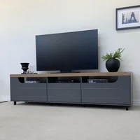 Mueble para Tv 75" en Mpd 200Cm Roble con Grafito