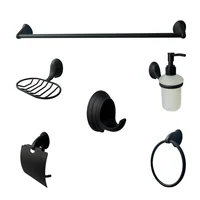 Accesorios Baño X 6 Giro-Mo Negro Metálico