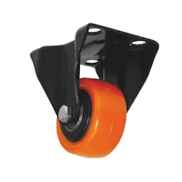 Rodachina Rueda Pvc Naranja 3'' Toolcraft Fija