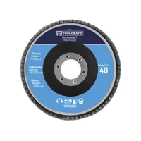 Disco Flap de 7'' Grano 60 Toolcraft para Desbaste y Pulido