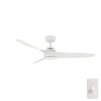 Ventilador De Techo Decorativo Sin Luz 3 Aspas 5185 CFM Blanco Hunter Fan