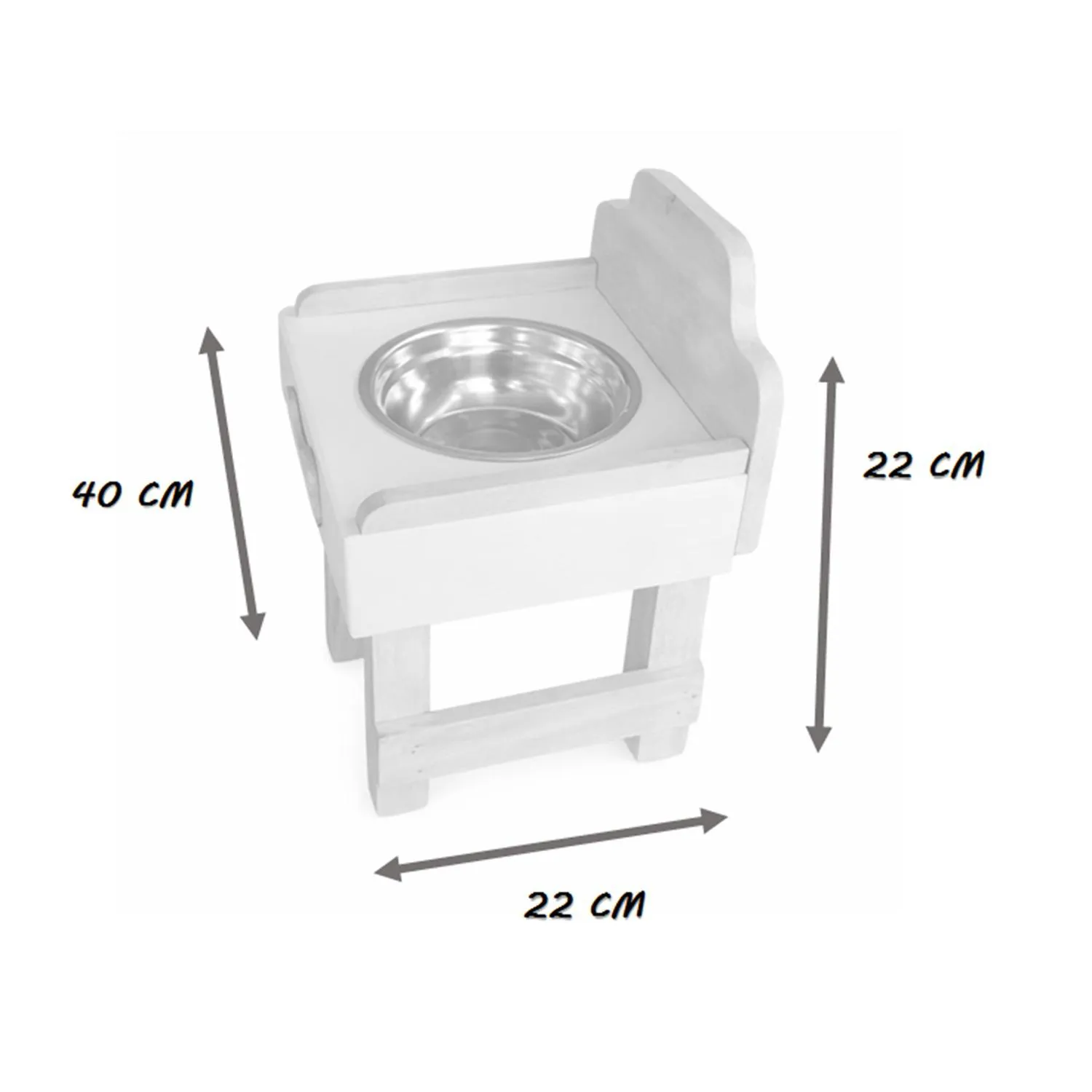 Comedero Para Perro M Pino-Platos Metalicos Madelau 5