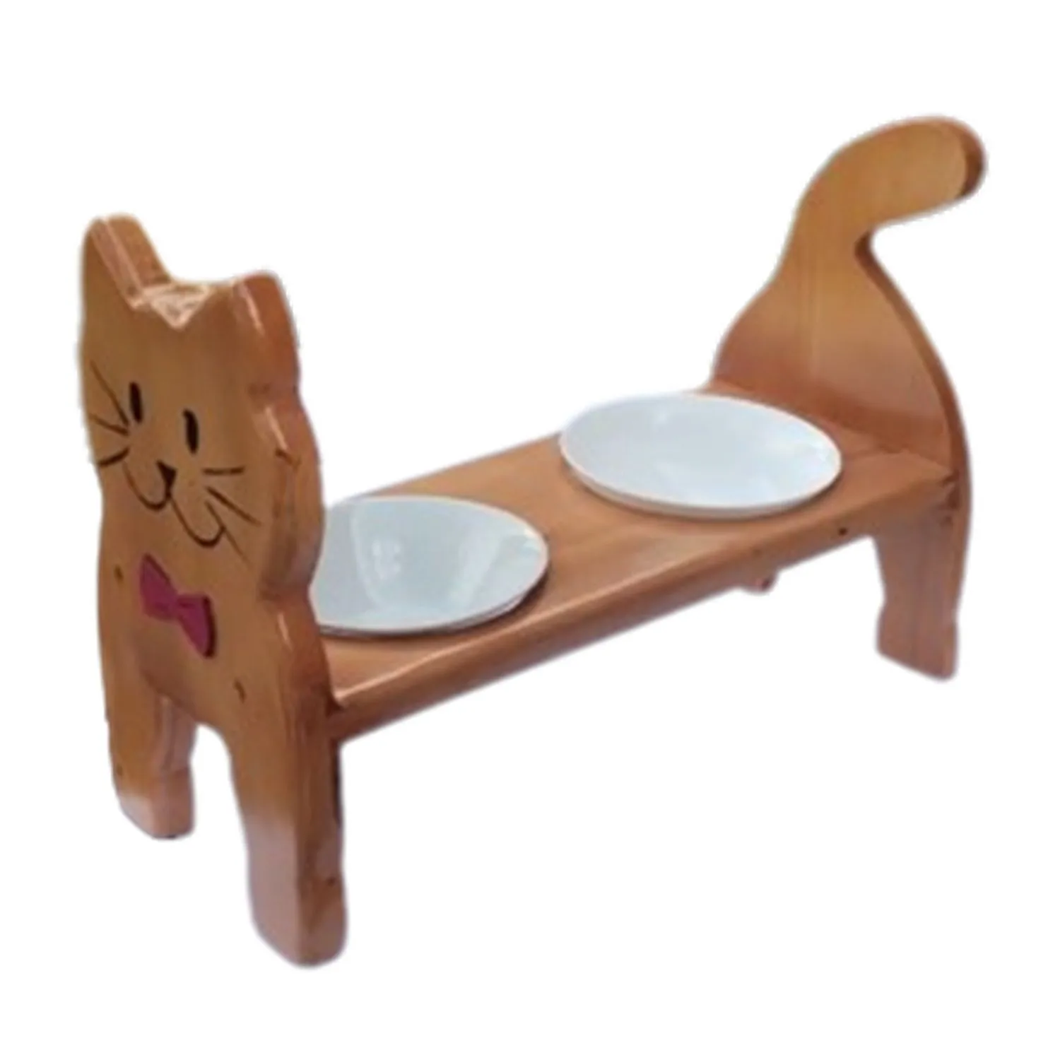 Comedero Cat S Pino-Platos Ceramica Natural 5